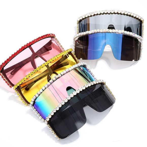 Accessories - Rhinestone Decor Goggles
